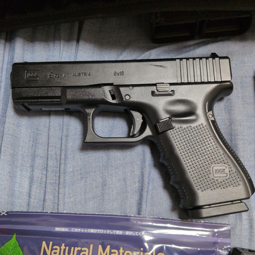サバゲーガスガンセット　GLOCK19Gen.4、マガジン、保護グラス等々