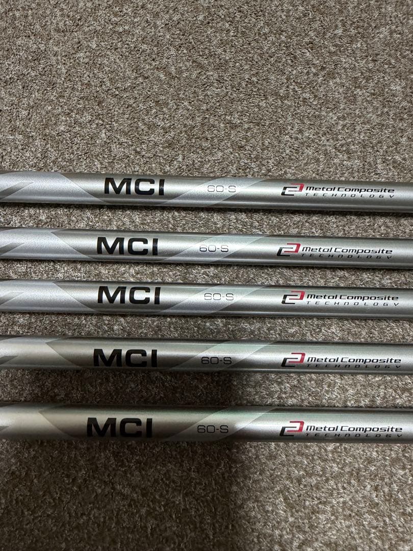 MCI 60S シャフト 5本セット　※6番からPまで