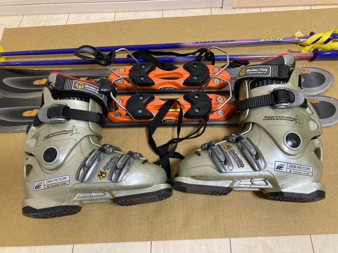 ニシザワ TRAP ショートスキー90cm ブーツ24cm