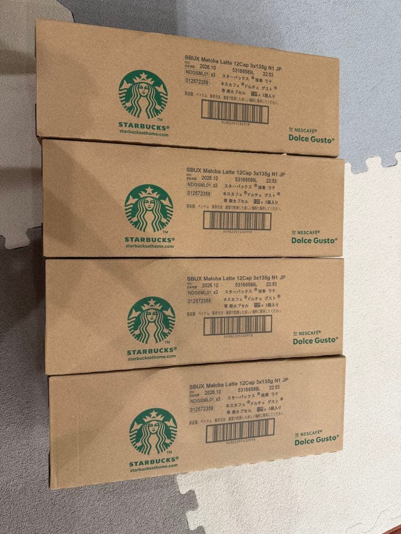 スターバックス 抹茶ラテ ネスカフェ ドルチェ グスト×12箱