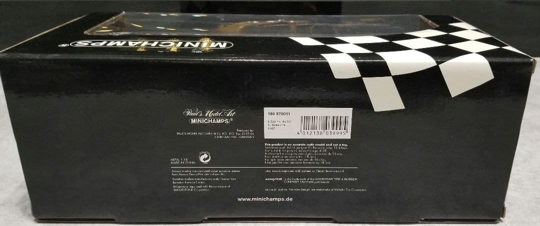 【レア美品】ミニチャンプス1/18 　ロータスホンダ99T 中嶋 悟　1987