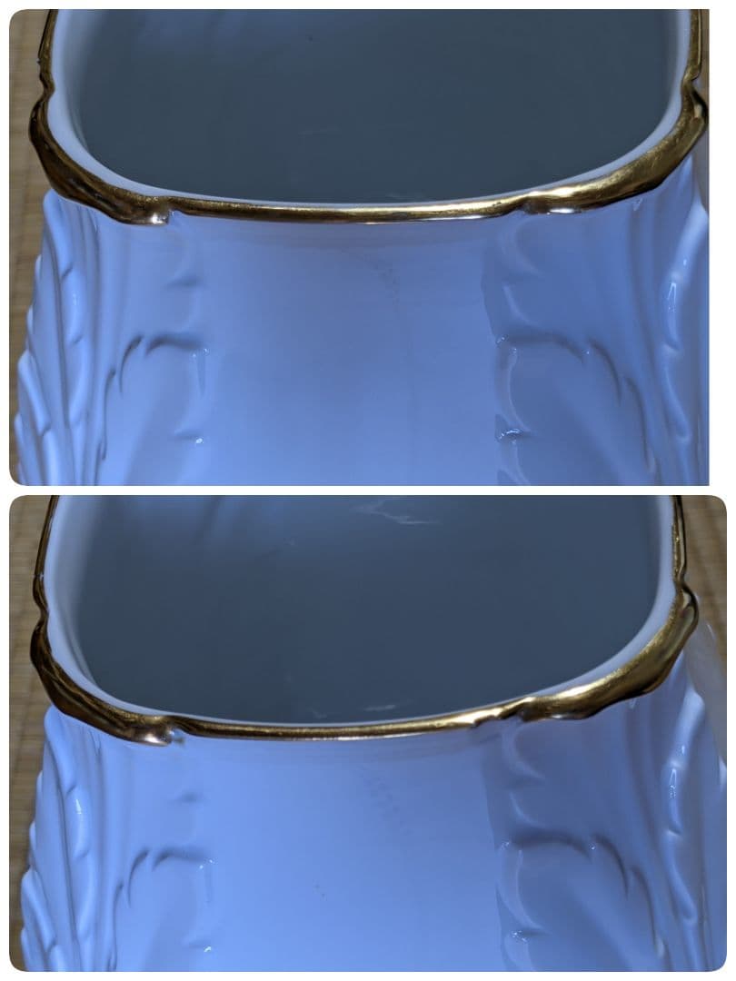 ♦希少！レア物 大倉陶園 ツメ印 オールド 白磁 壺 花瓶 珍物 珍品 骨董品