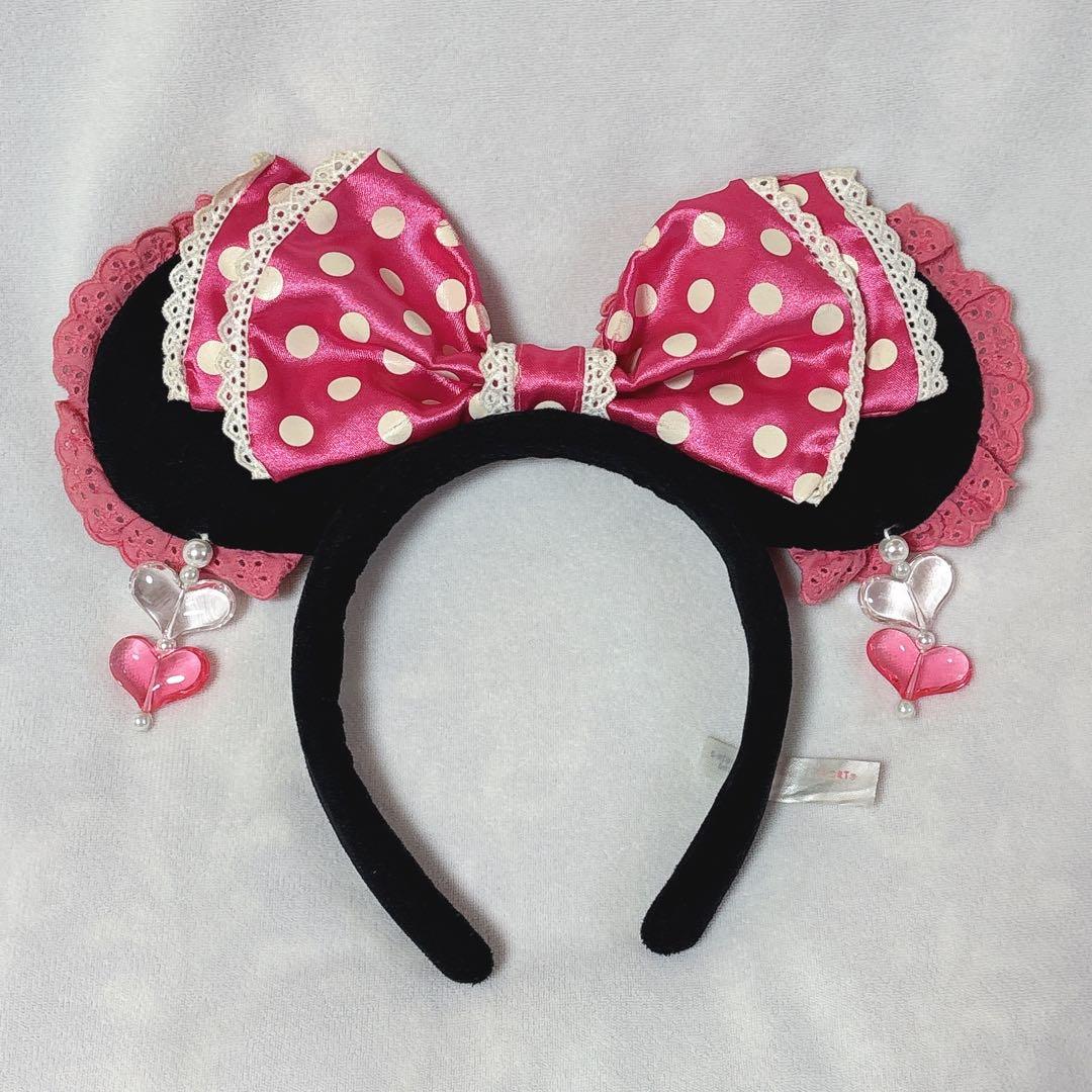 ディズニー ミニー イヤリングカチューシャ ピンク 平成