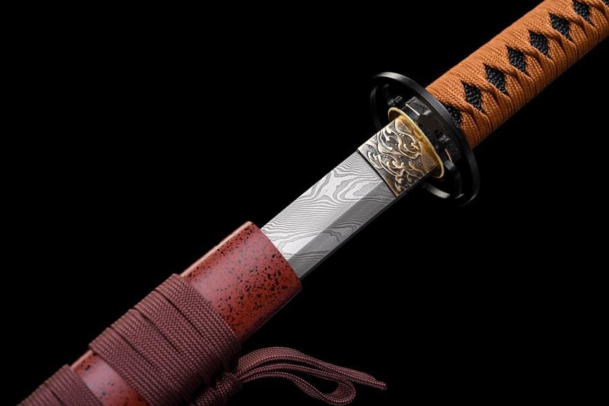 日本刀 模造刀 居合刀 斬馬刀 龍泉剣 清剣 大波ねじれ紋様侍刀【浮屠】