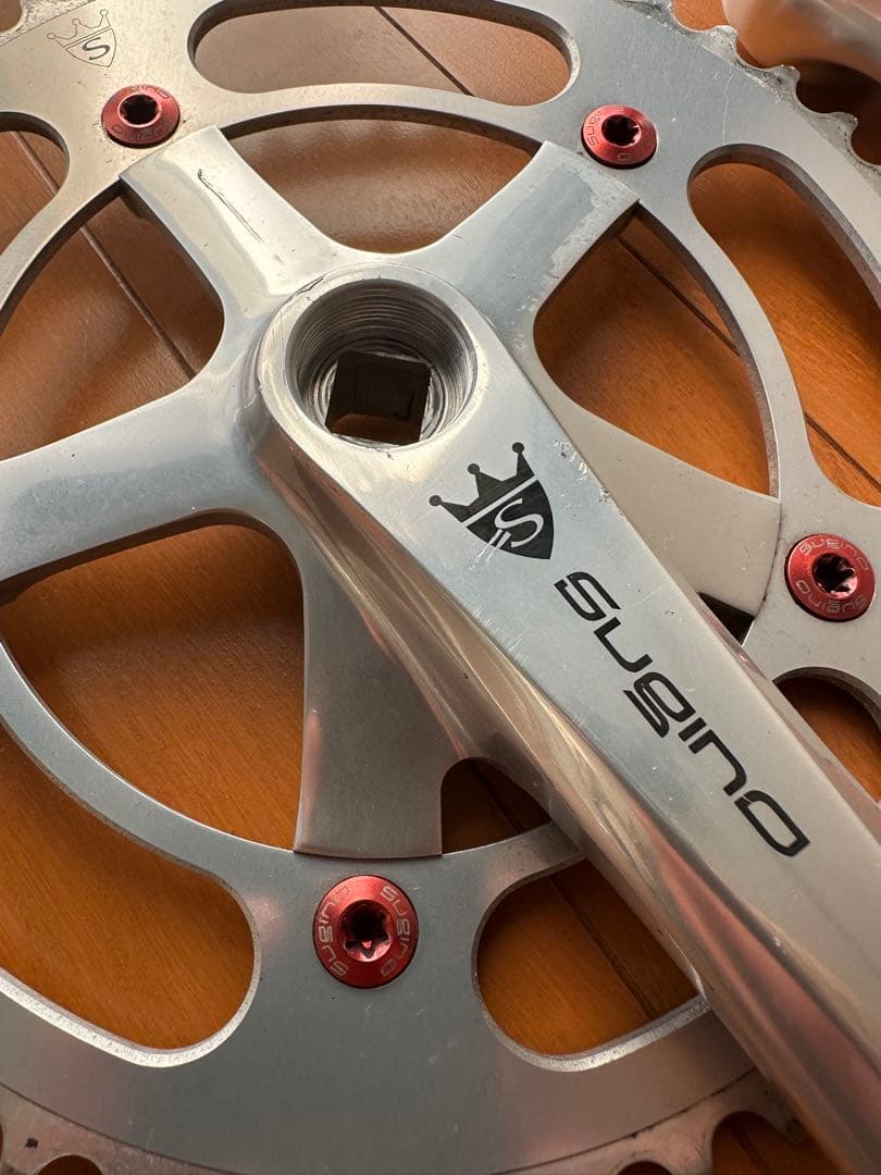 ピスト シングル用 クランク SUGINO RD4 チェーンリング付 165mm