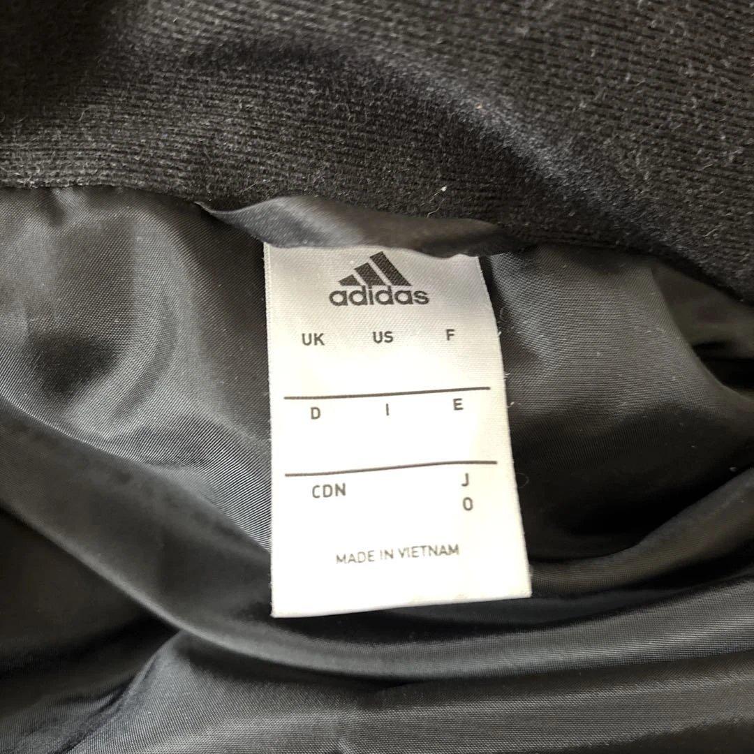 adidas ブラック ダウン ベンチコート