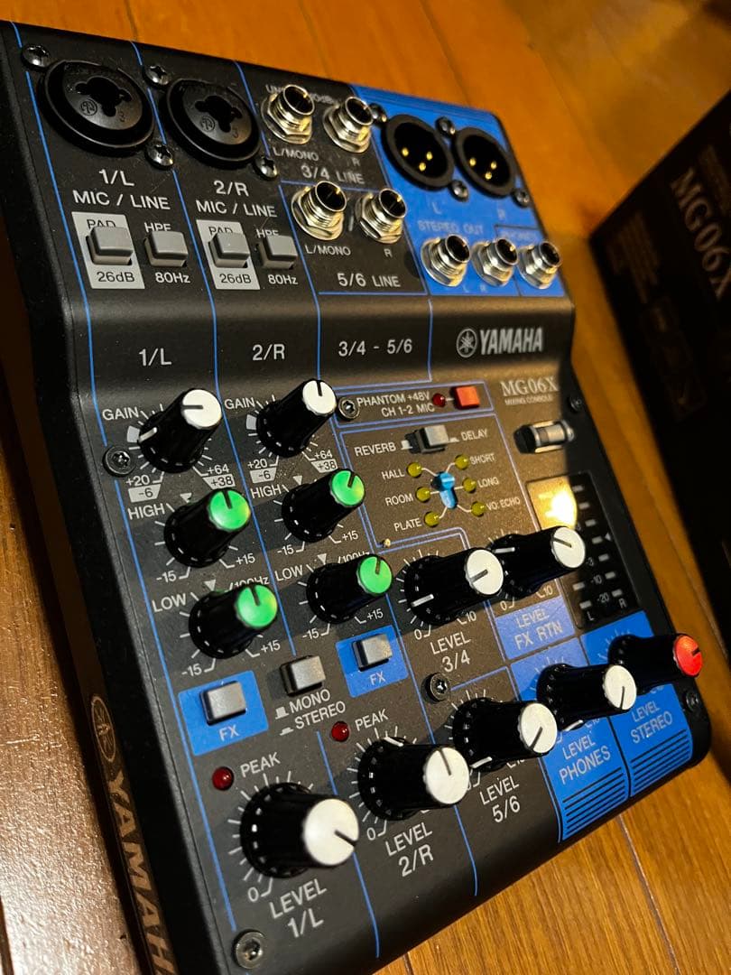 YAMAHA MG06X ミキサー(説明書/箱(破れあり)付き)