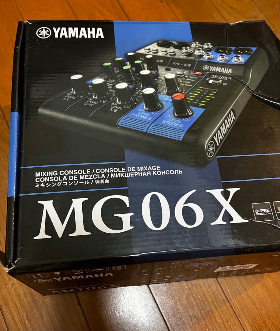 YAMAHA MG06X ミキサー(説明書/箱(破れあり)付き)