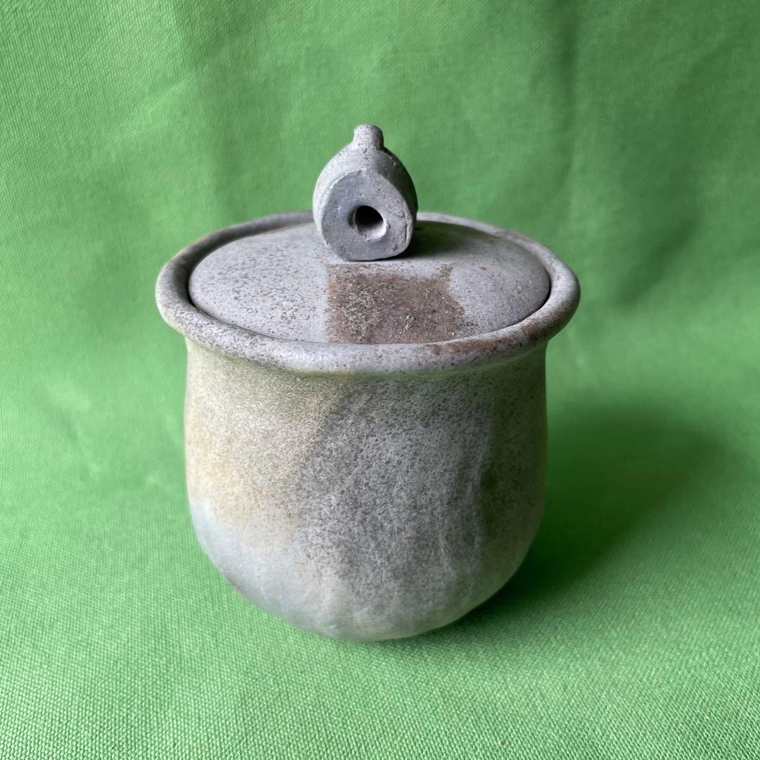 備前焼 手びねり 宝瓶 竹摘み さんぎり③