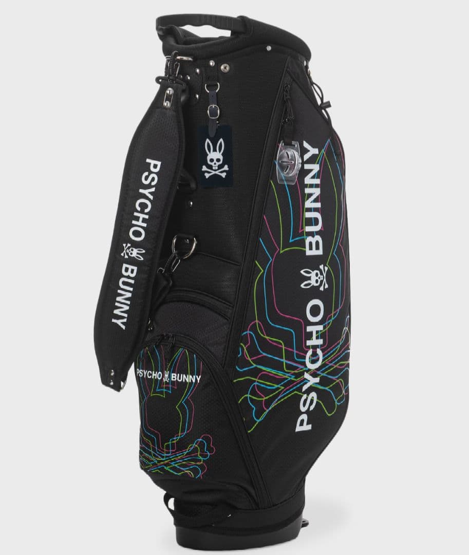PSYCHO BUNNY スタンドキャディバッグ ブラック LWG