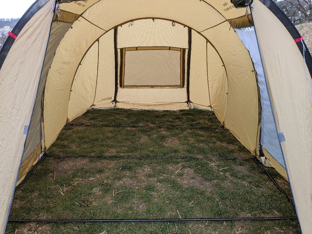 テントファクトリー　フォーシーズントンネル2ルームテント　ベージュ