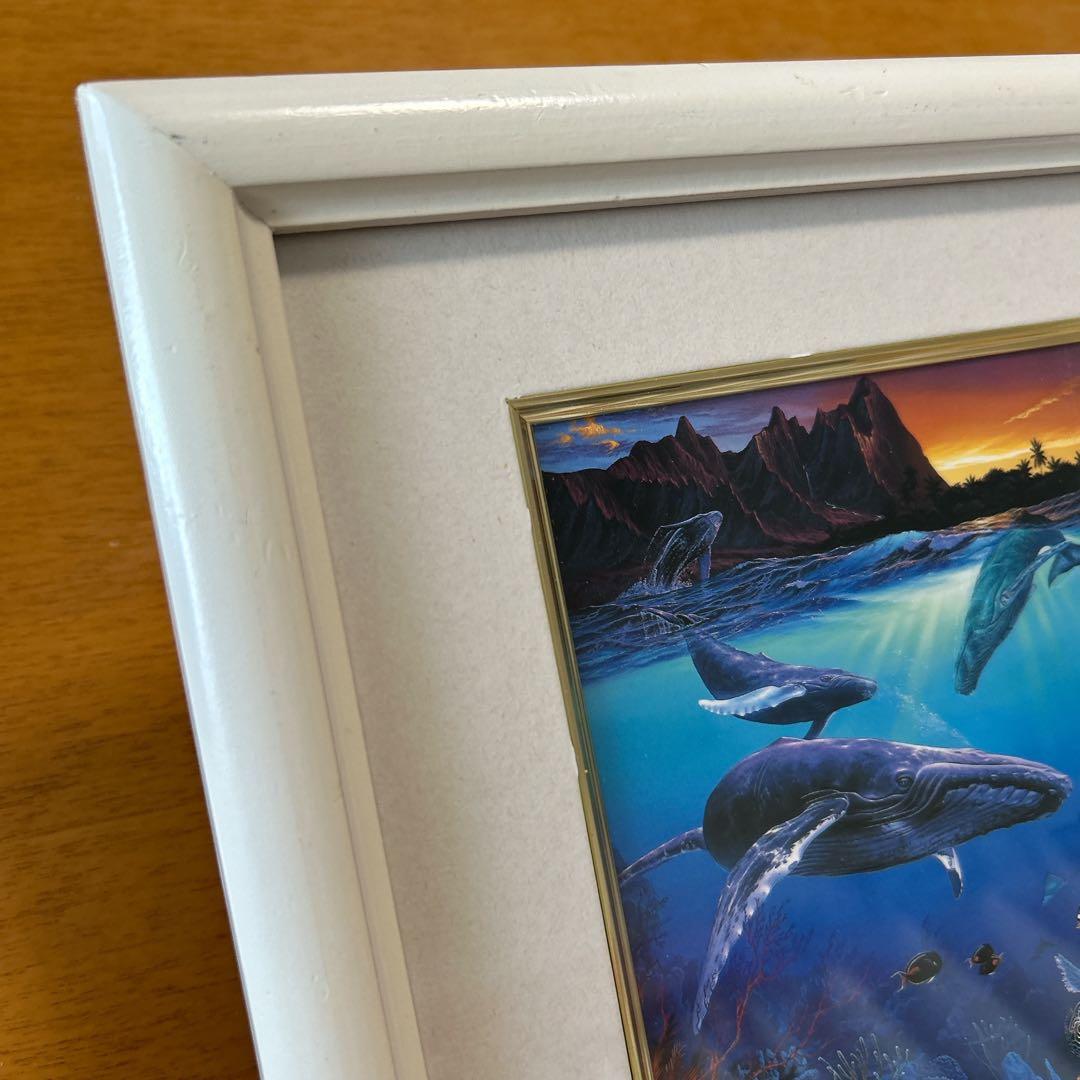 最終値下げ！　クリスチャン　ラッセン　公式　ハワイ　WHALE　ポスター