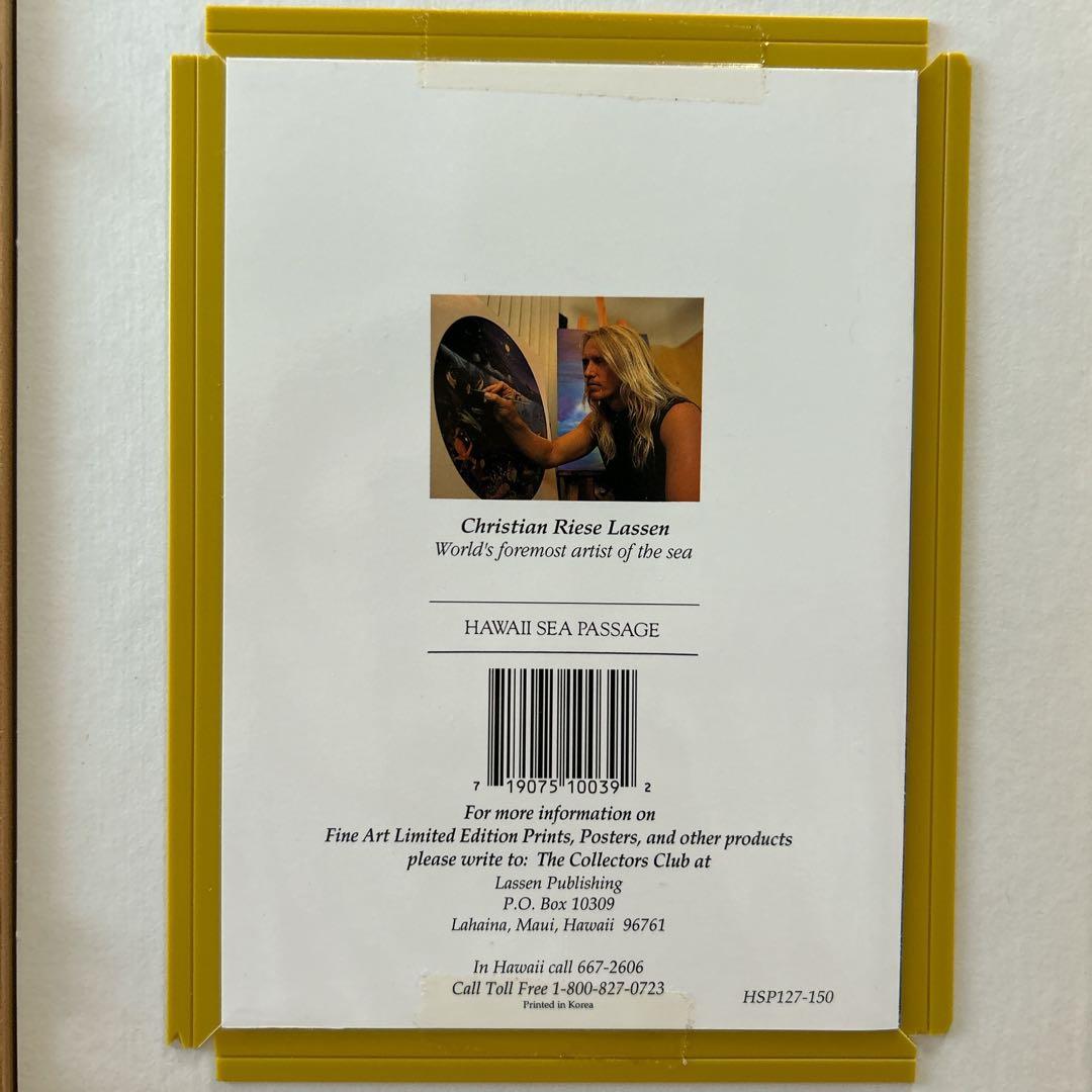 最終値下げ！　クリスチャン　ラッセン　公式　ハワイ　WHALE　ポスター