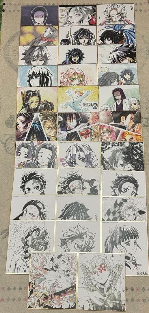 鬼滅の刃 全集中展 複製色紙拾集帳 複製ミニ色紙