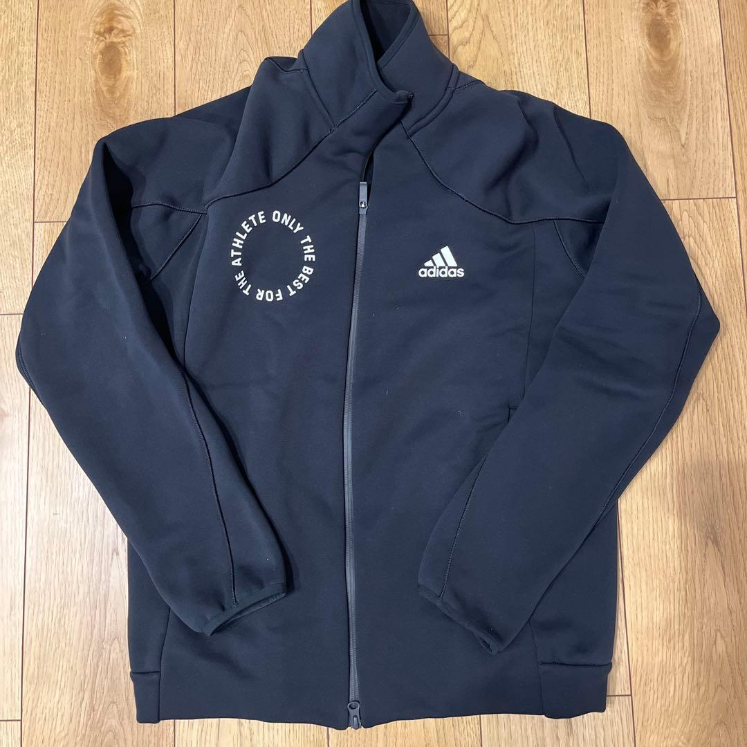 adidas ブラック ジャージ上下セット L