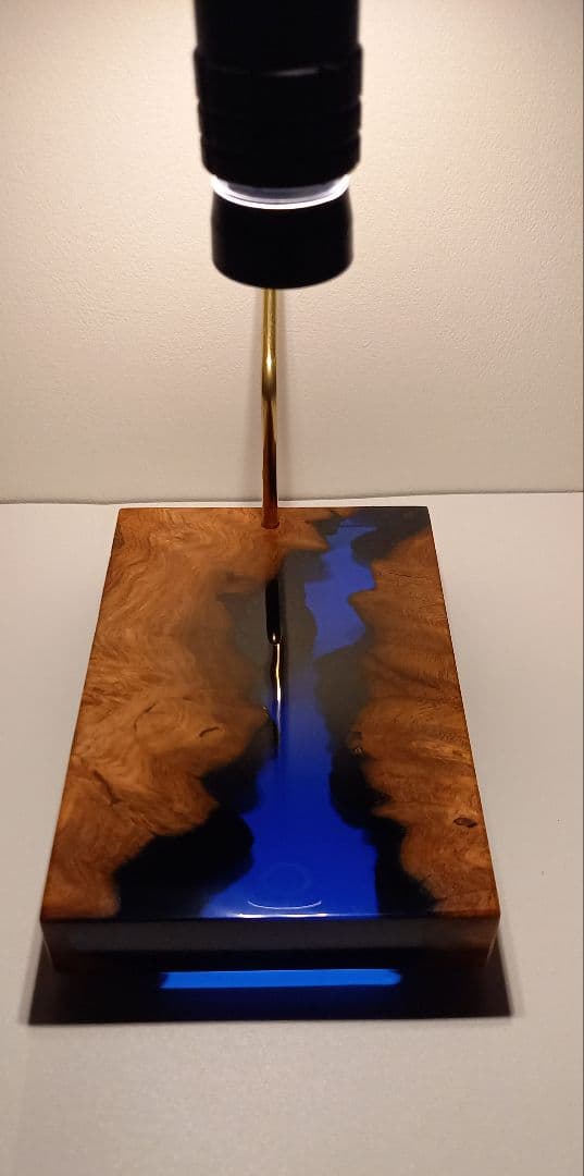 ランタンスタンド　スタンドライト　ゴールゼロ　ウッドレジン　レジンウッド