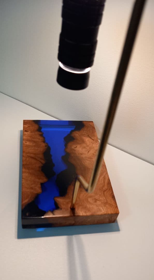 ランタンスタンド　スタンドライト　ゴールゼロ　ウッドレジン　レジンウッド