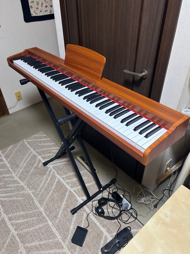 【美品】Longeye 電子ピアノ MOLD2 スタンド付き 88鍵盤送料込み。