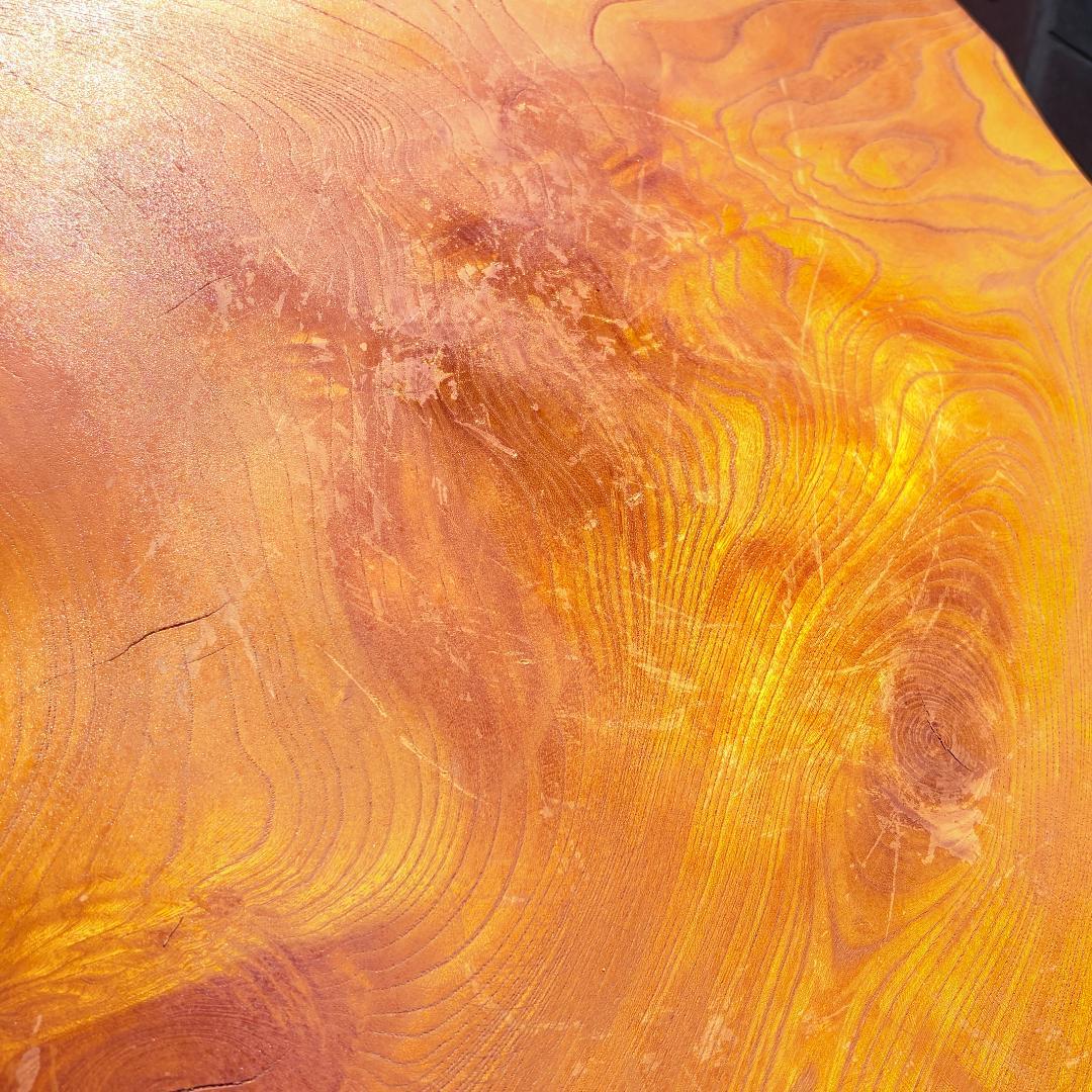 レトロ 木製 天然木 一枚板 脚付き 花台 座卓 台座 飾り台 無垢 道具