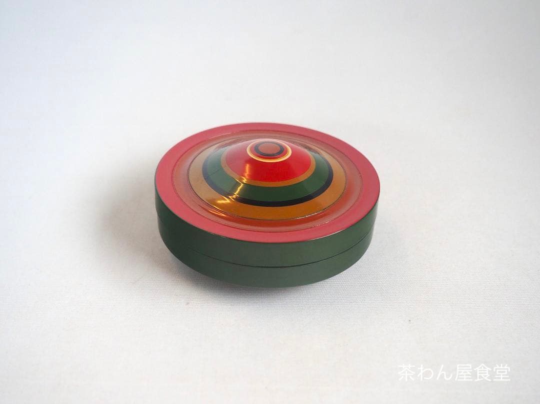 5代川端近左造『独楽塗香合』（共箱）