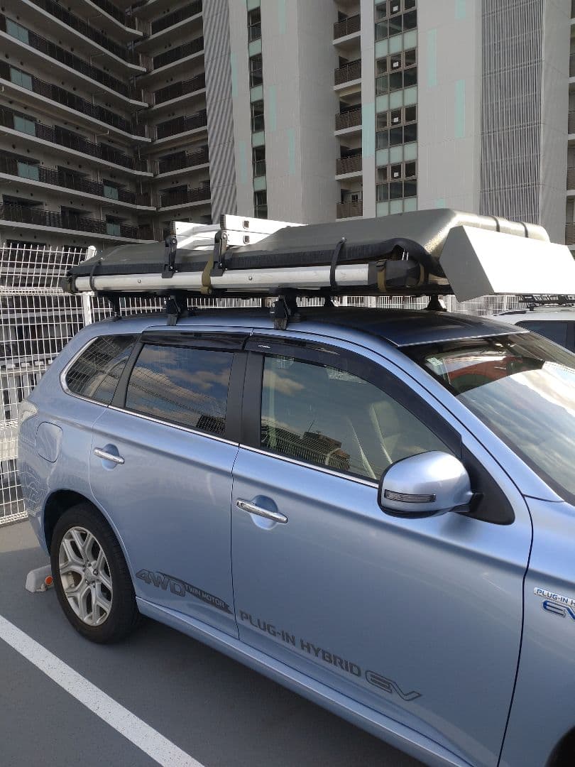 Easy Camper ルーフテント カーキ 大人2名用 はしご付