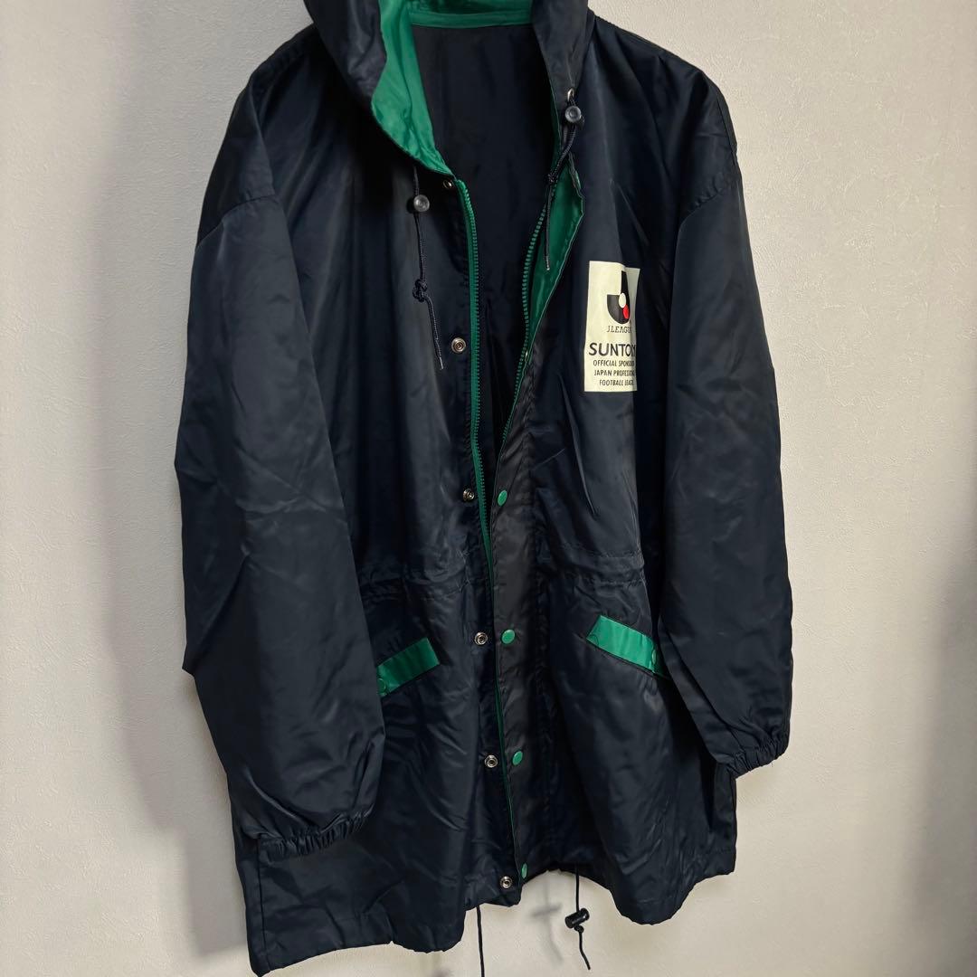 濃紺 緑ベンチコート 清水エスパルス S-PULSE パーカー フリーサイズ