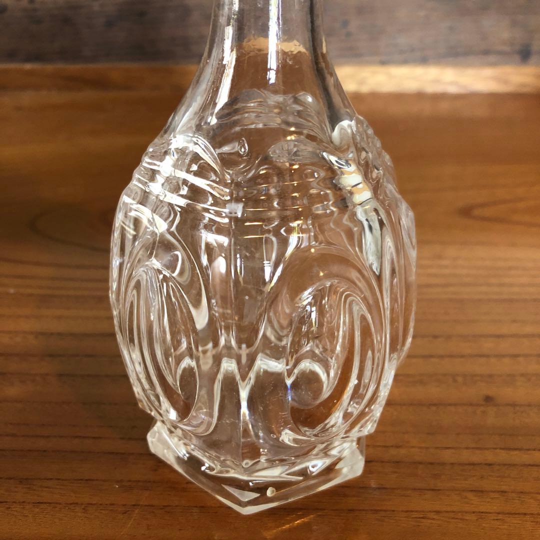 江戸期のギヤマンガラス瓶一対古箱入