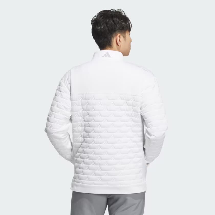 【2XL】秋冬 アディダス ゴルフ コードカオス 中綿 キルトジャケット 白