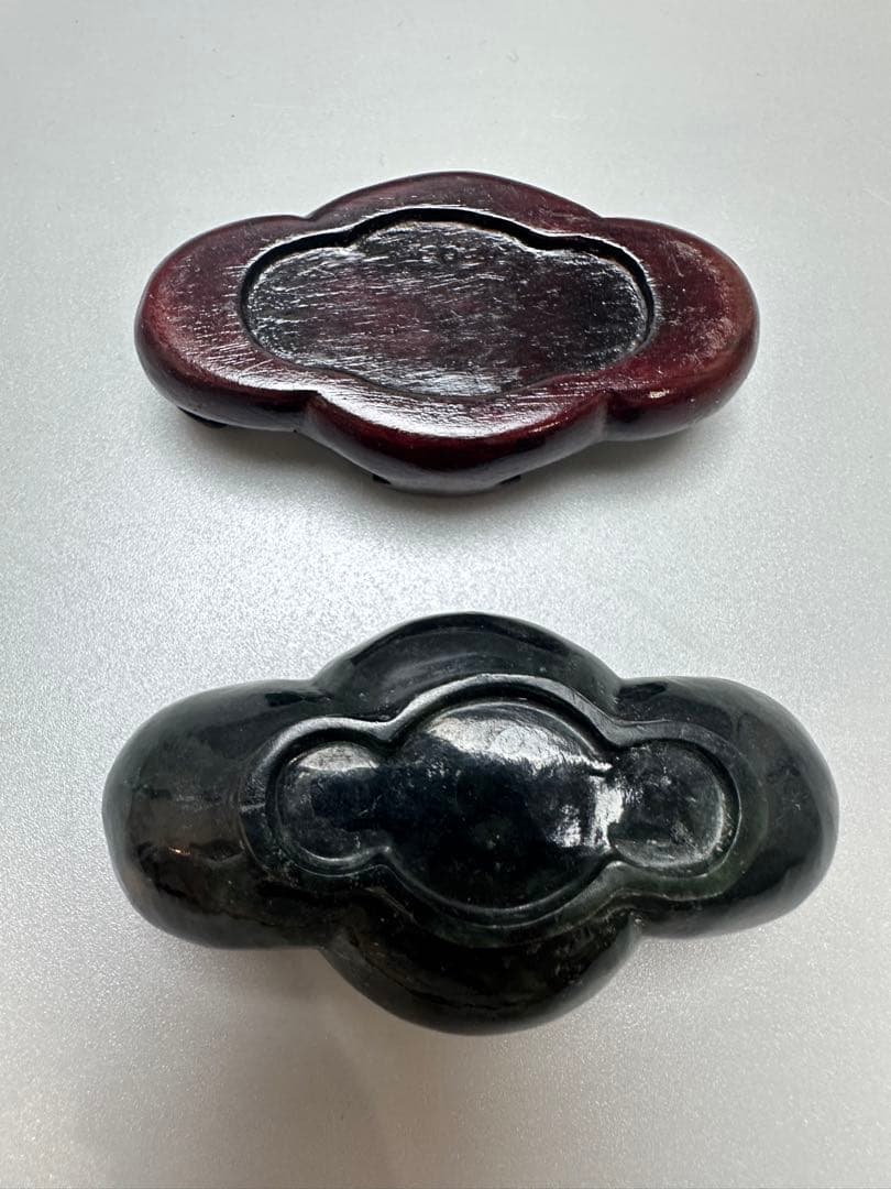 中国 碧玉 刻 筆洗 文房四宝