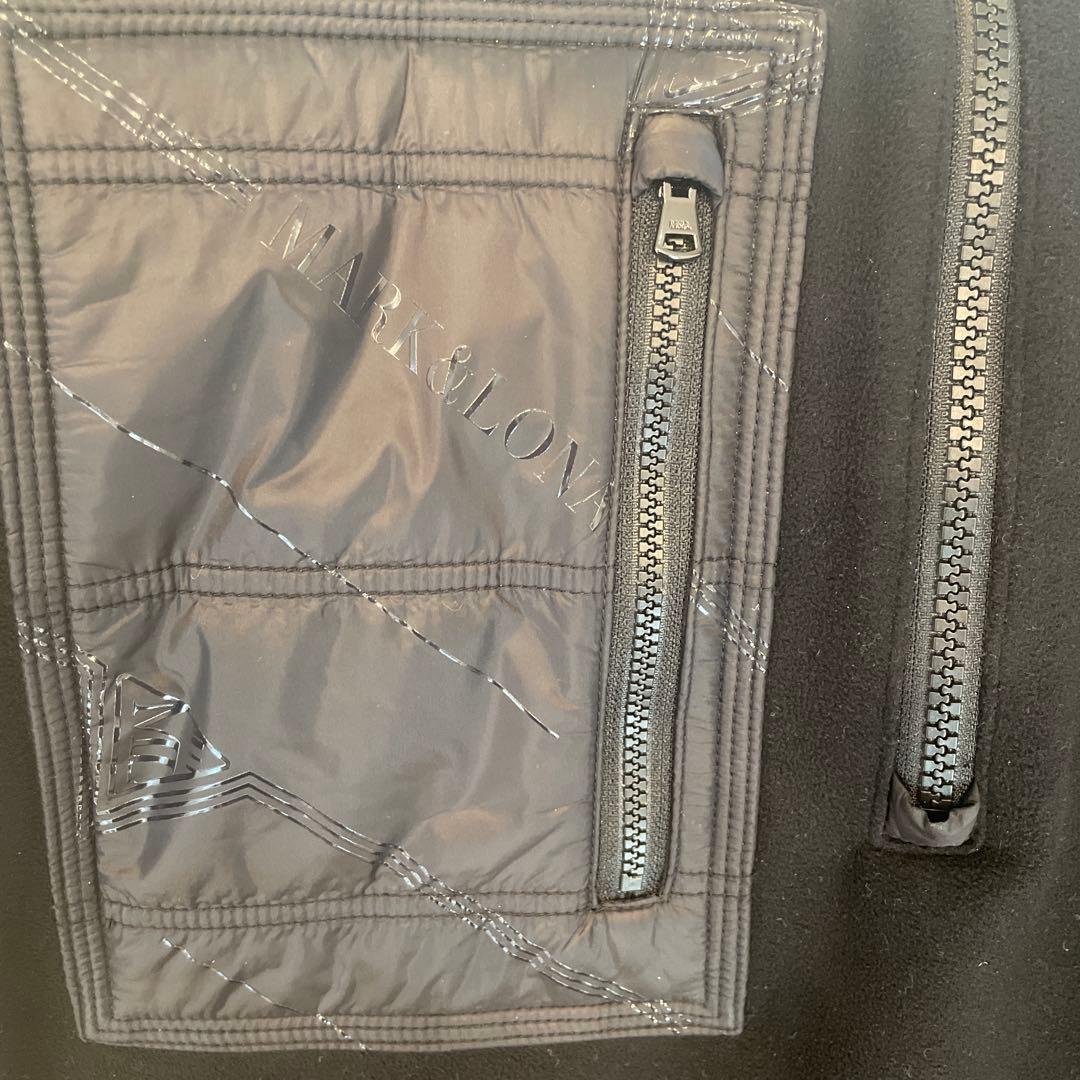 超美品MARK&LONA ブラック フリースジャケット46サイズ