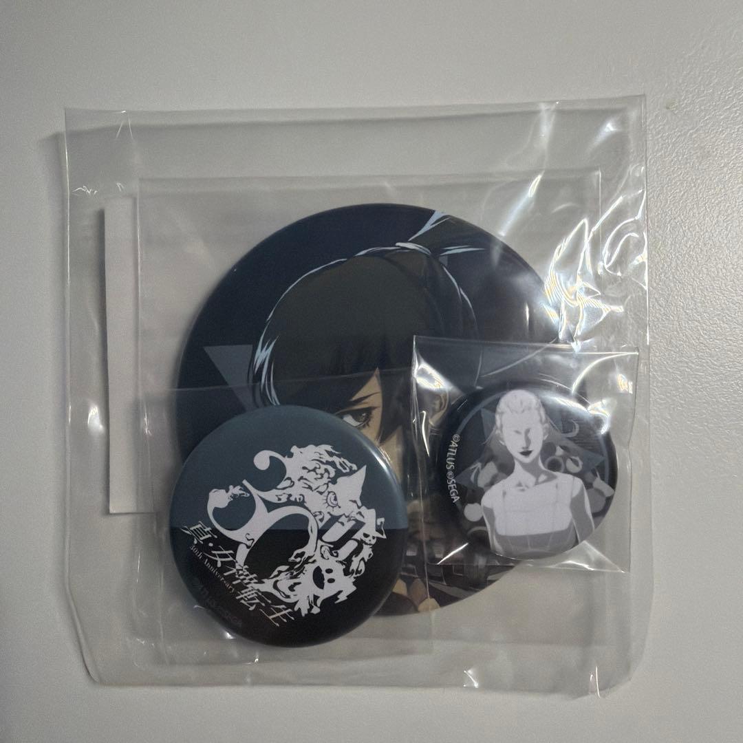 真・女神転生 30周年感謝祭 イベントくじF賞　缶バッジ フリン