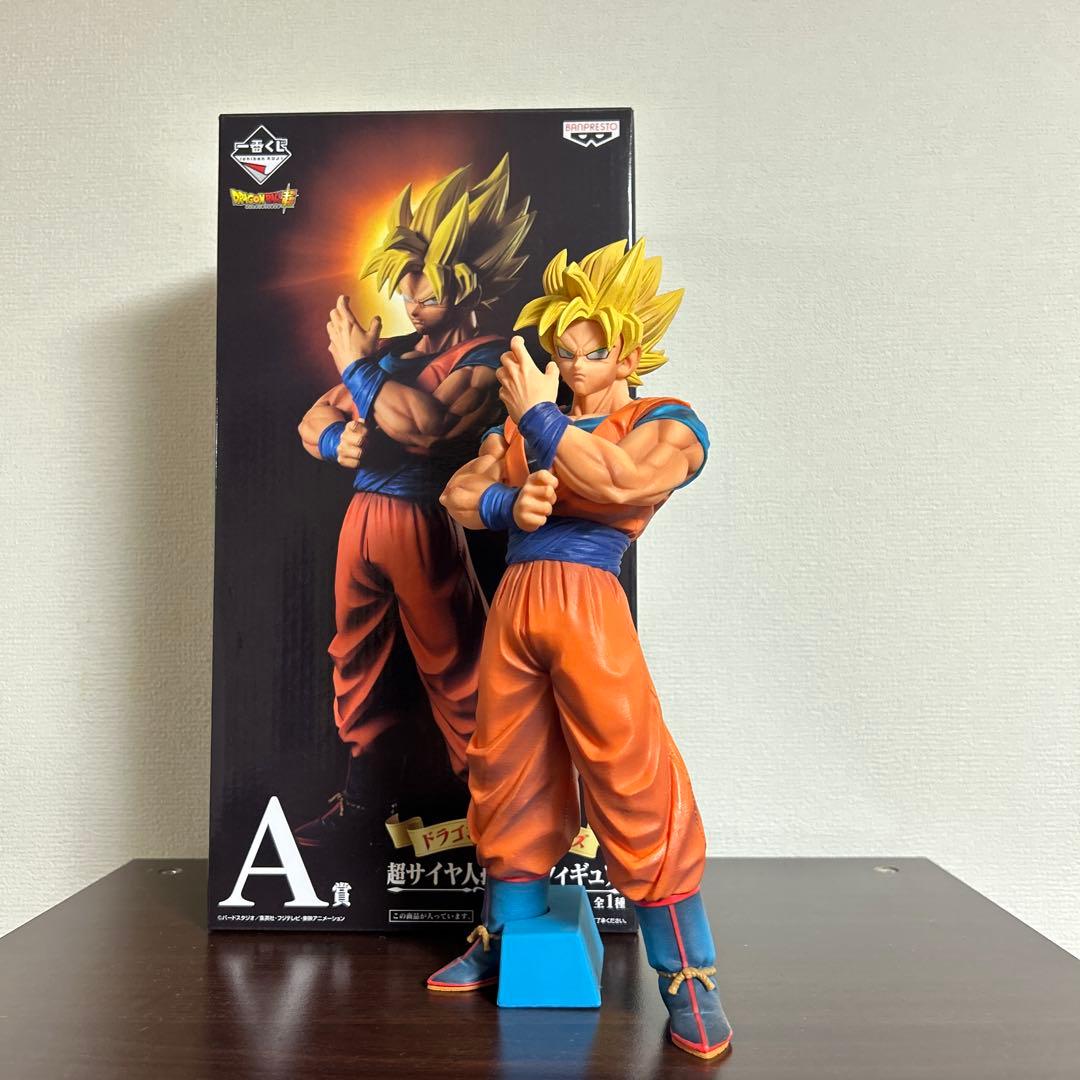 一番くじ　ドラゴンボールメモリーズ　A賞　超サイヤ人孫悟空　極美品　半券くじ箱付