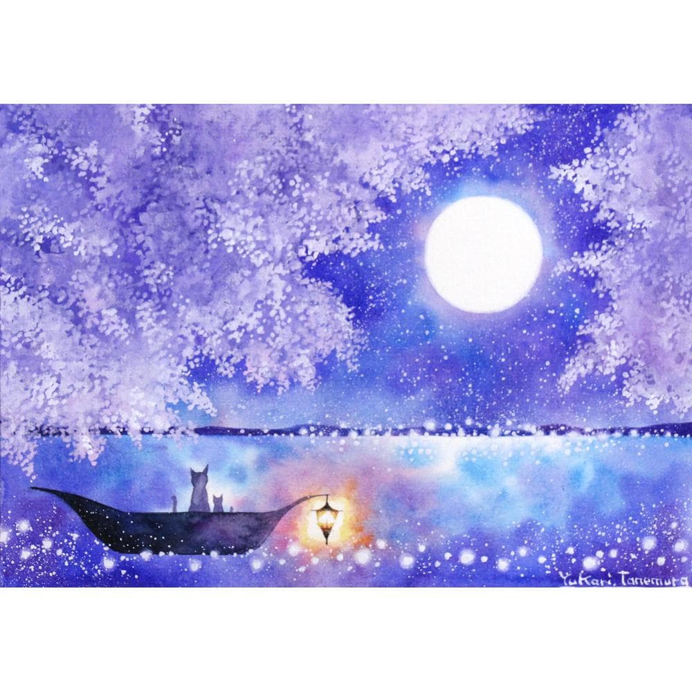 Winnieさま専用（原画）月下のローズガーデン ほか　3点おまとめ