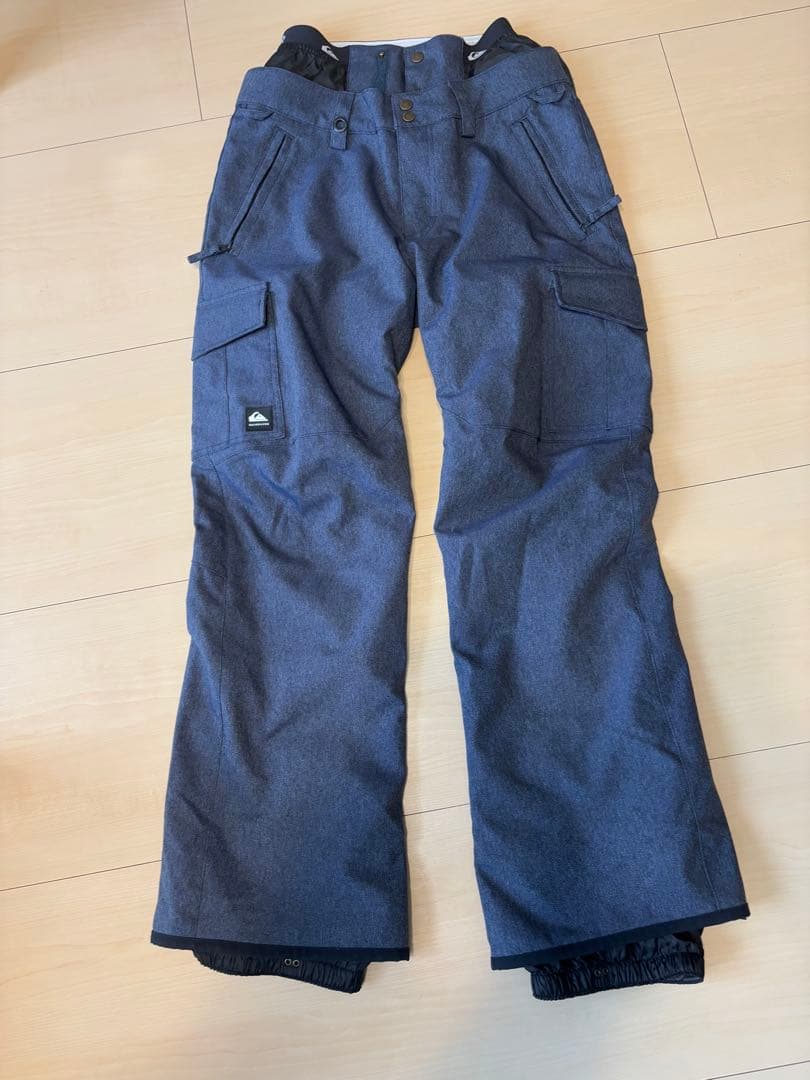 クイックシルバー スノボウェア　スノーパンツ　ズボン　BYJ0(デニム)