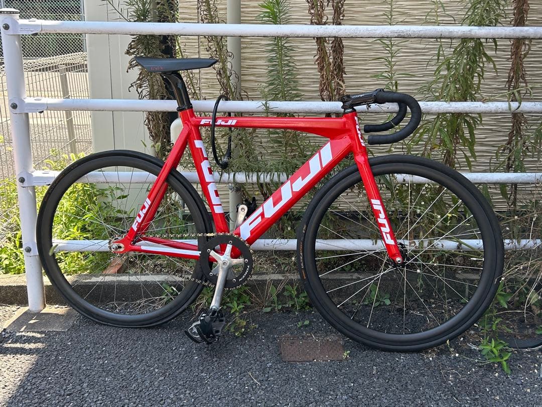 ピスト カーボンホイールセット クリンチャー　タイヤ無し