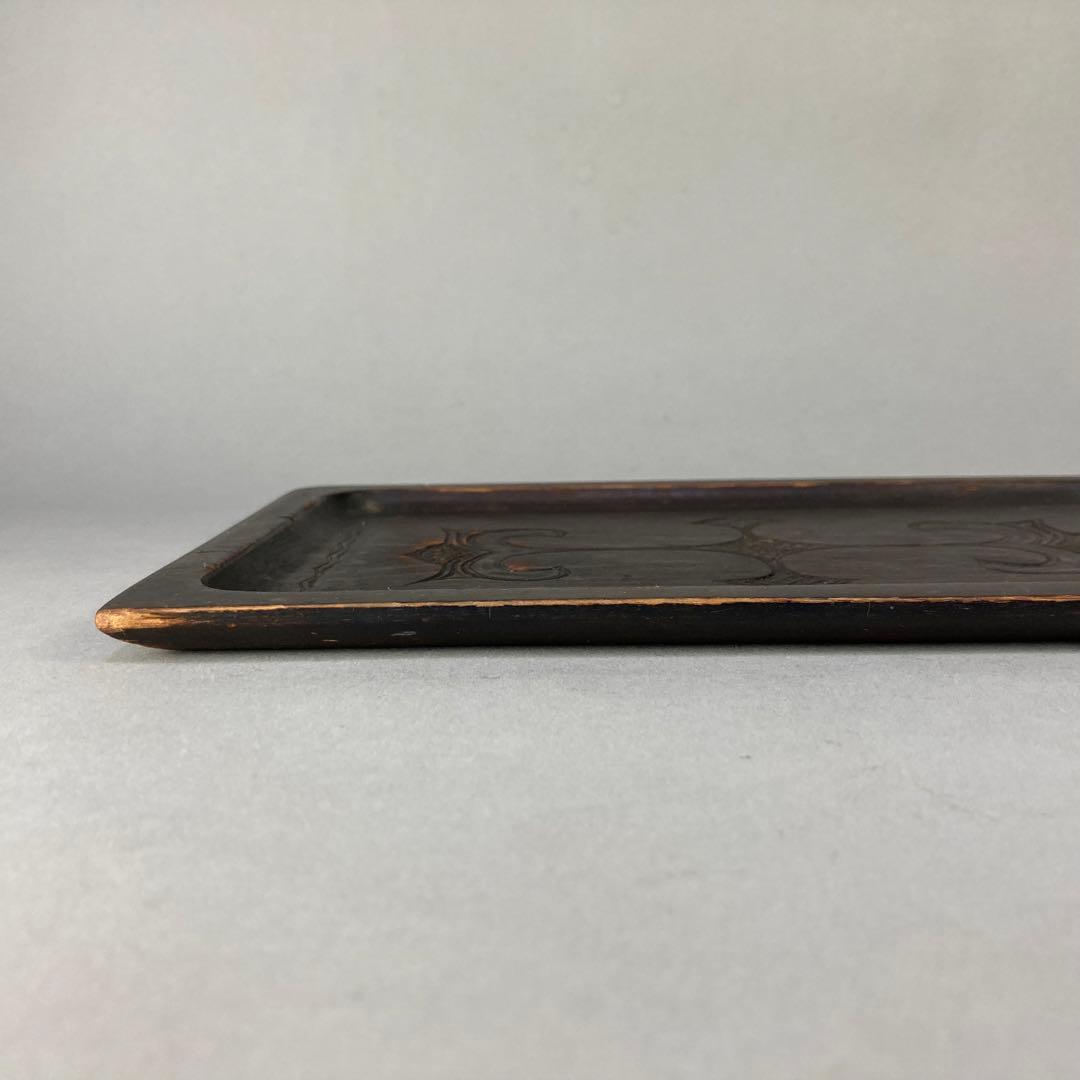 ◆ 時代 二風谷民芸 盆 イタ ◆アイヌ工芸 二風谷イタ