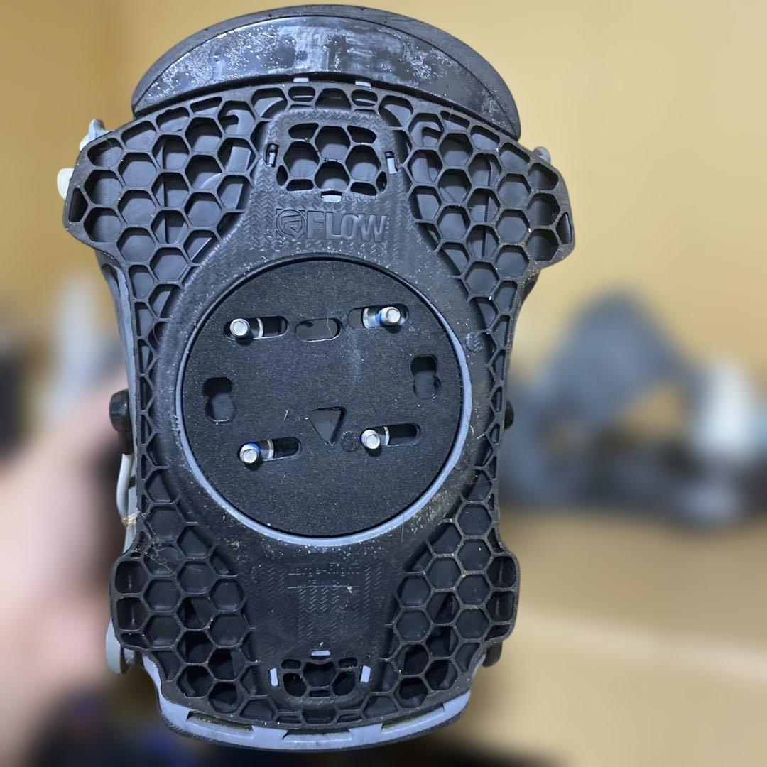 FLOW スノーボードビンディング グレー/ホワイト　M