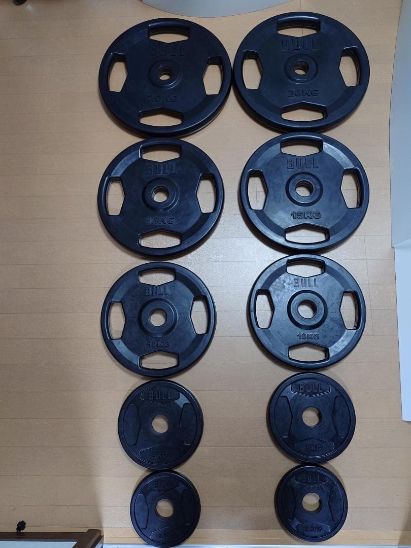 ② BULL ラバープレート　グリップホールディングタイプ フリーウエイト
