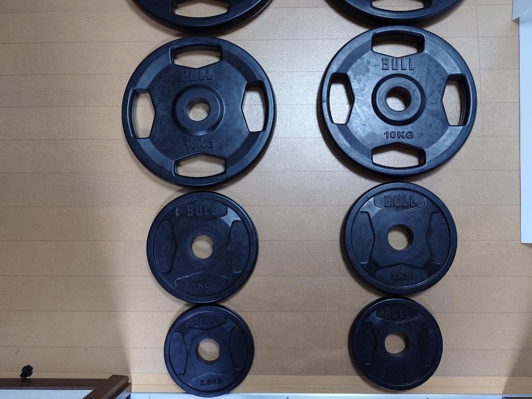 ② BULL ラバープレート　グリップホールディングタイプ フリーウエイト
