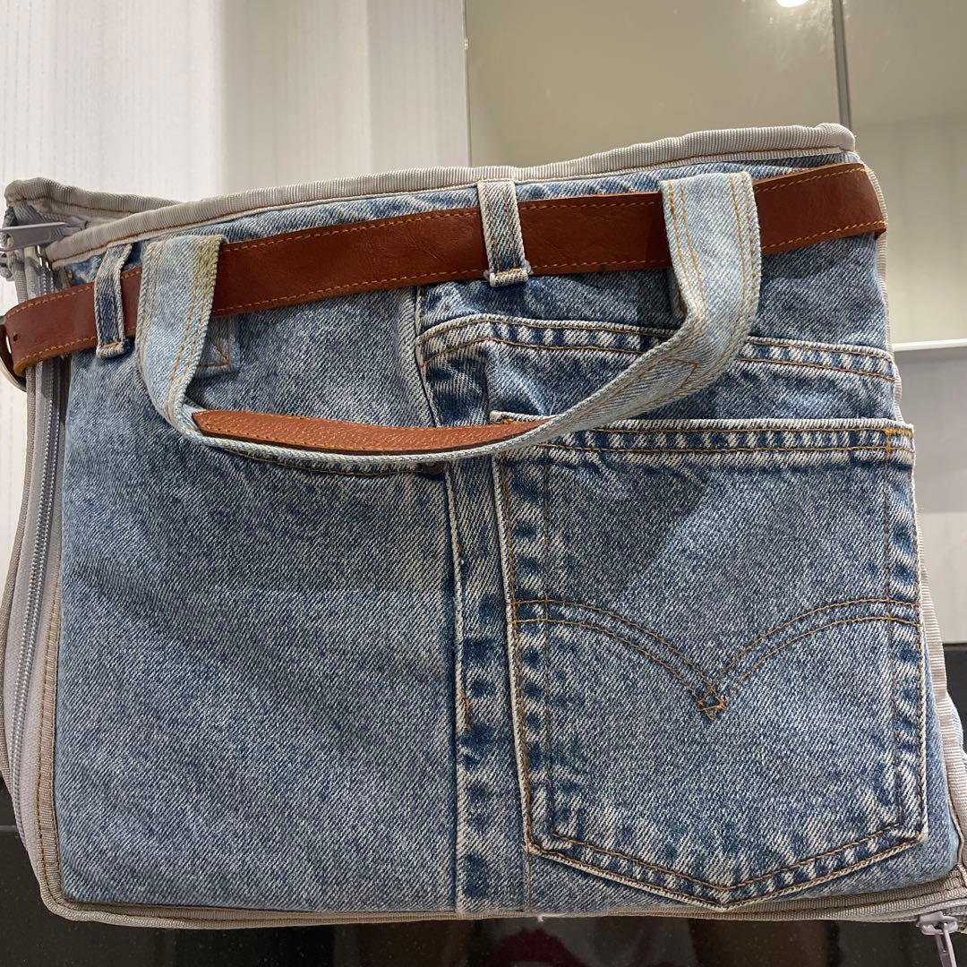 【ルシアン・エ・サヨ】デニムジーンズリメイク ドライブボックス【Mサイズ】