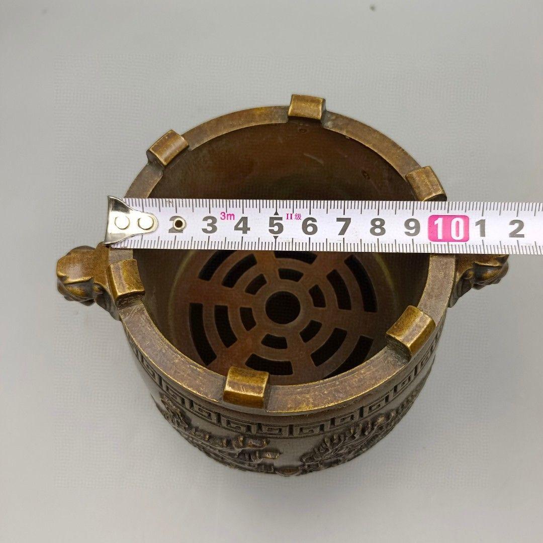 銅器 煮茶炉 温酒炉 風炉 茶道煮茶器 銅炉 装飾品 置物