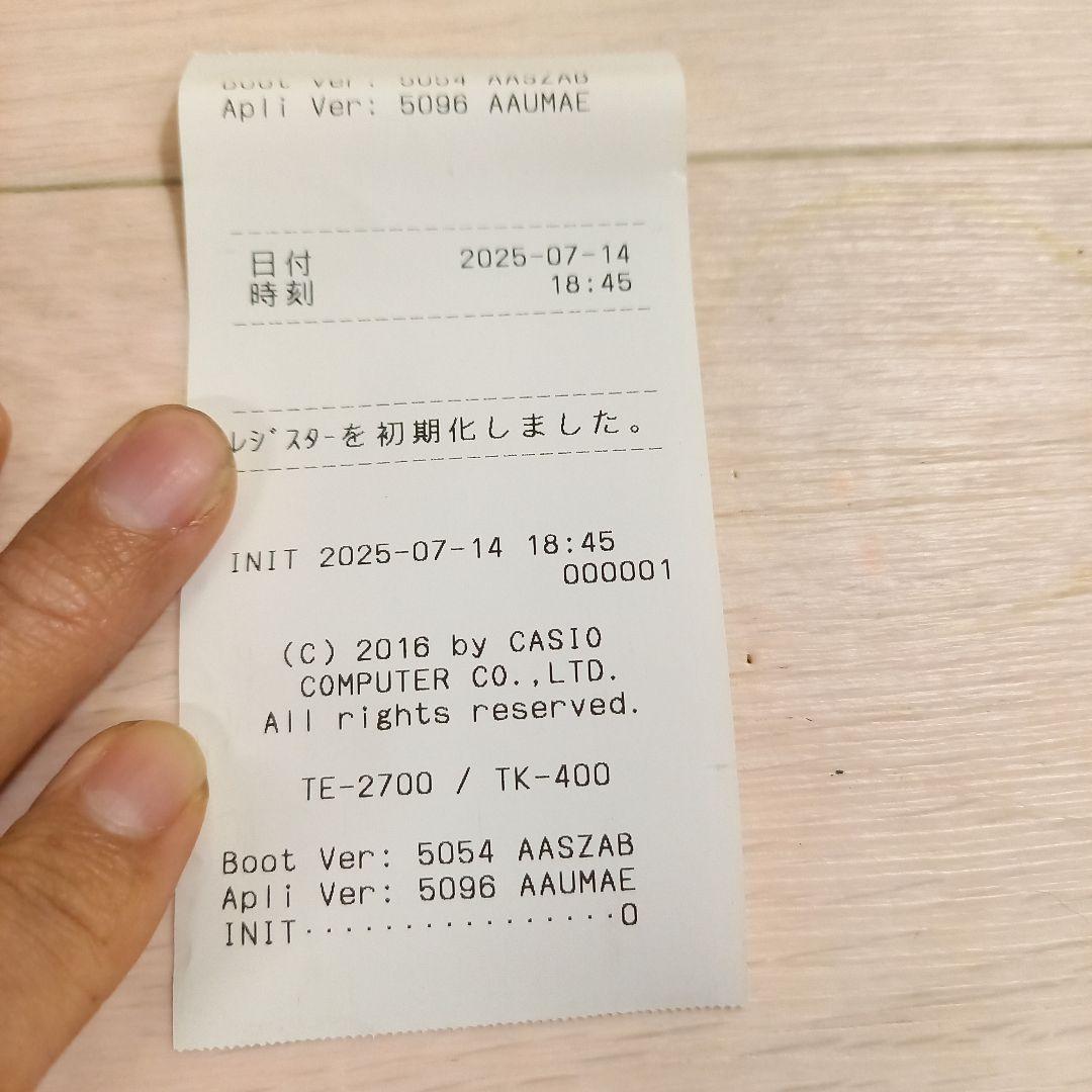 CASIO レジスター TK-400 カシオ ドロアキー欠品