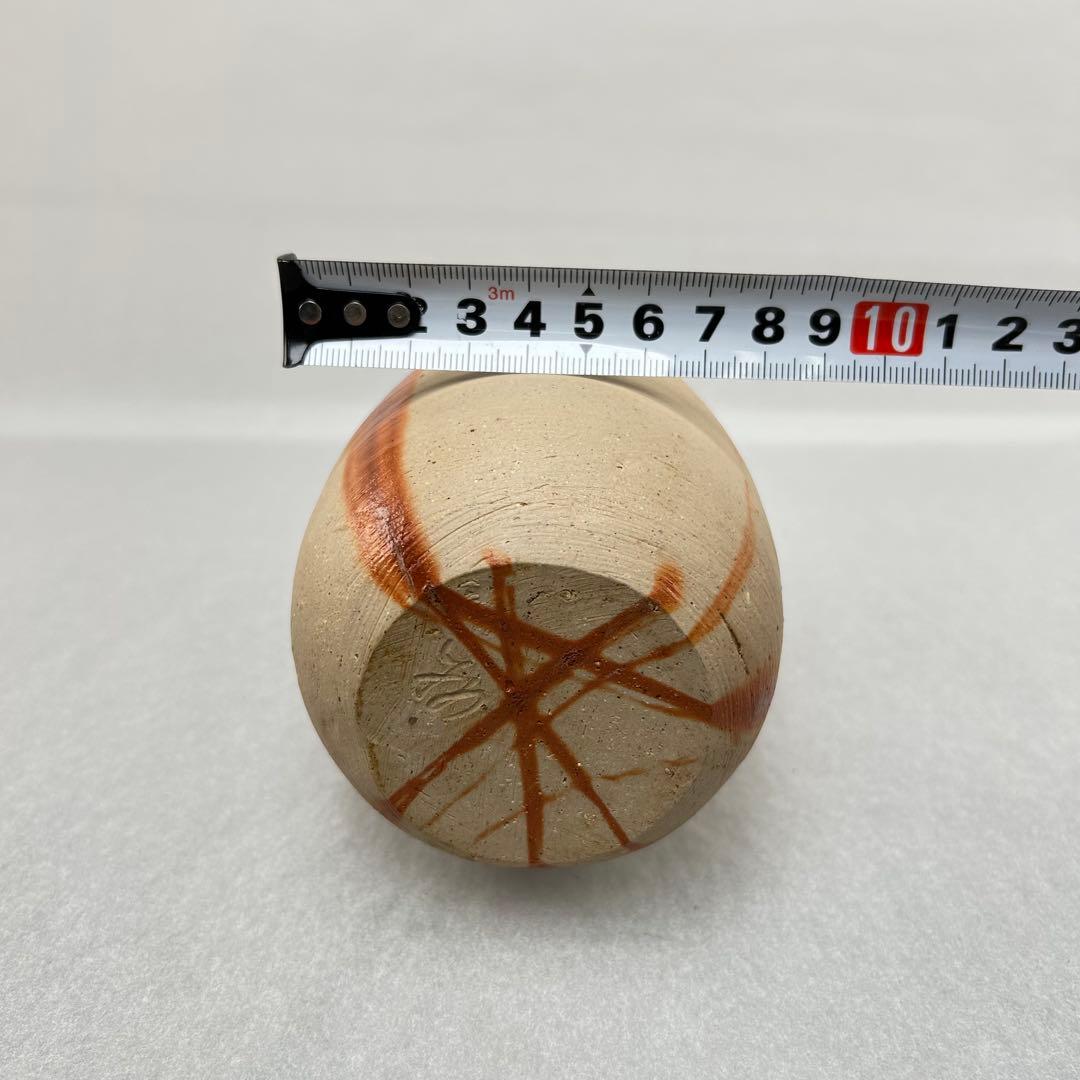 人間国宝・山本陶秀先生　備前焼緋襷徳利　四方桟共箱A