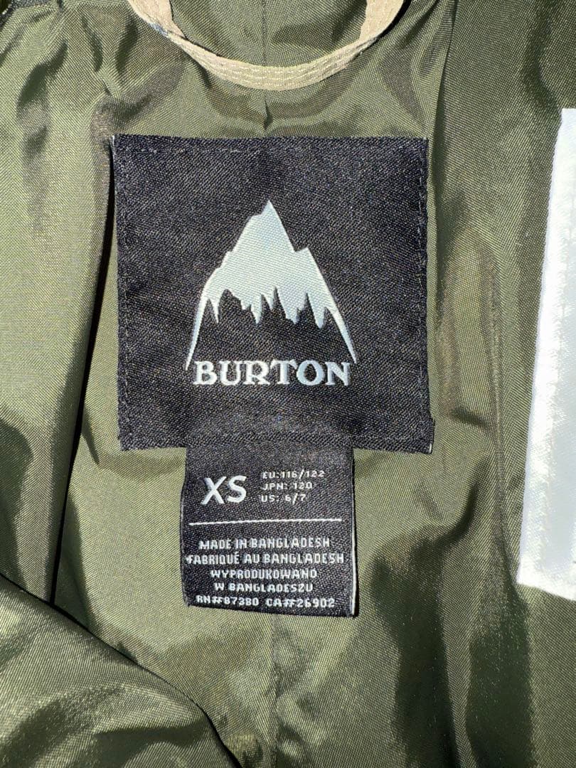 BURTON 子ども用ウェアセット XS ネイビー 迷彩