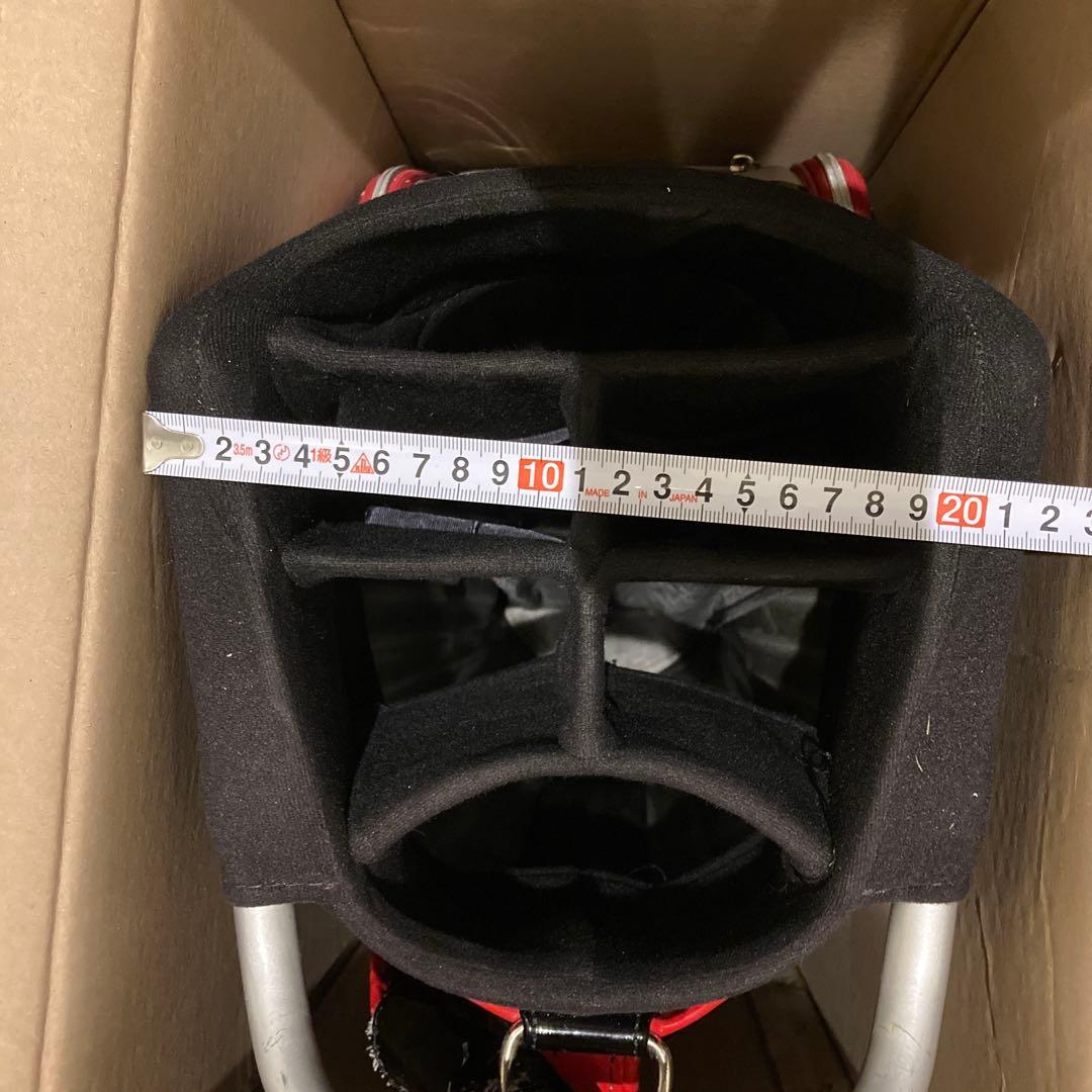 archivio キャディバッグ 黒/白/赤エナメル