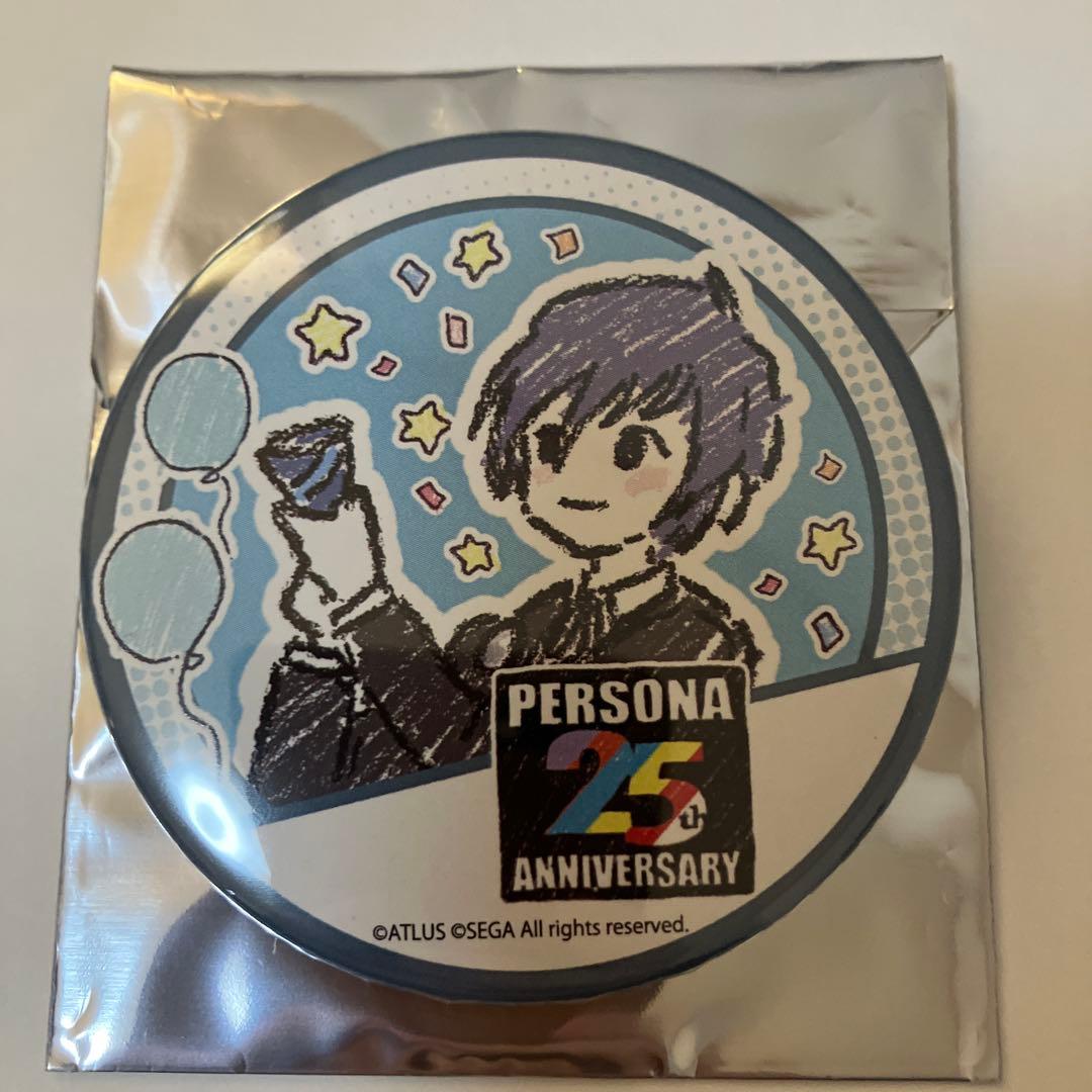 ペルソナ3 25周年 グラフアート 主人公 結城理 缶バッジ