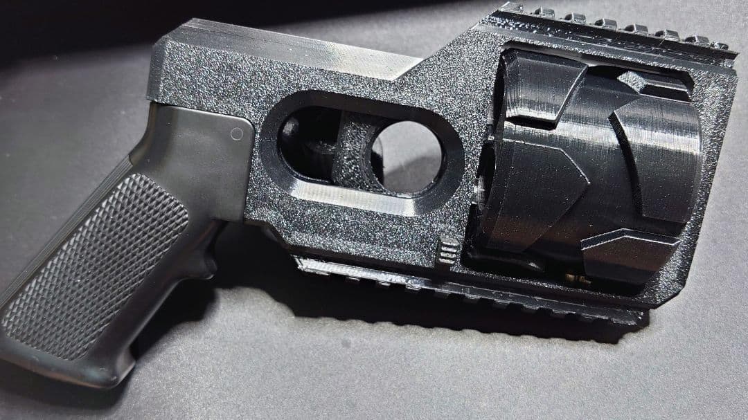 3Dプリント品　リボルバー ショットガン ガス ショットシェル モスカート