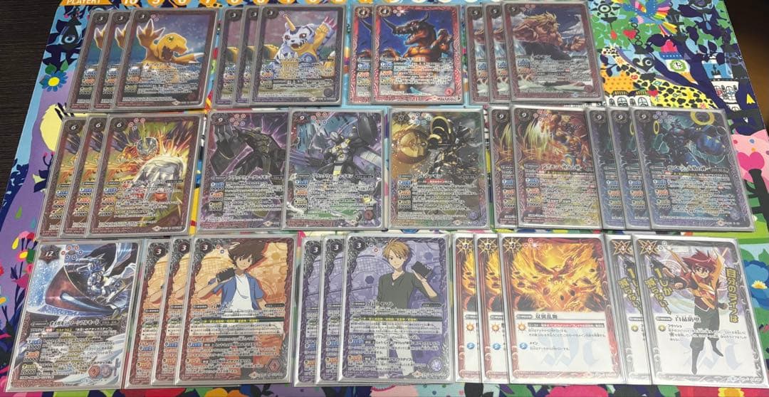 バトルスピリッツ バトスピ デジモン 赤紫 青紫 デッキパーツ スリーブ