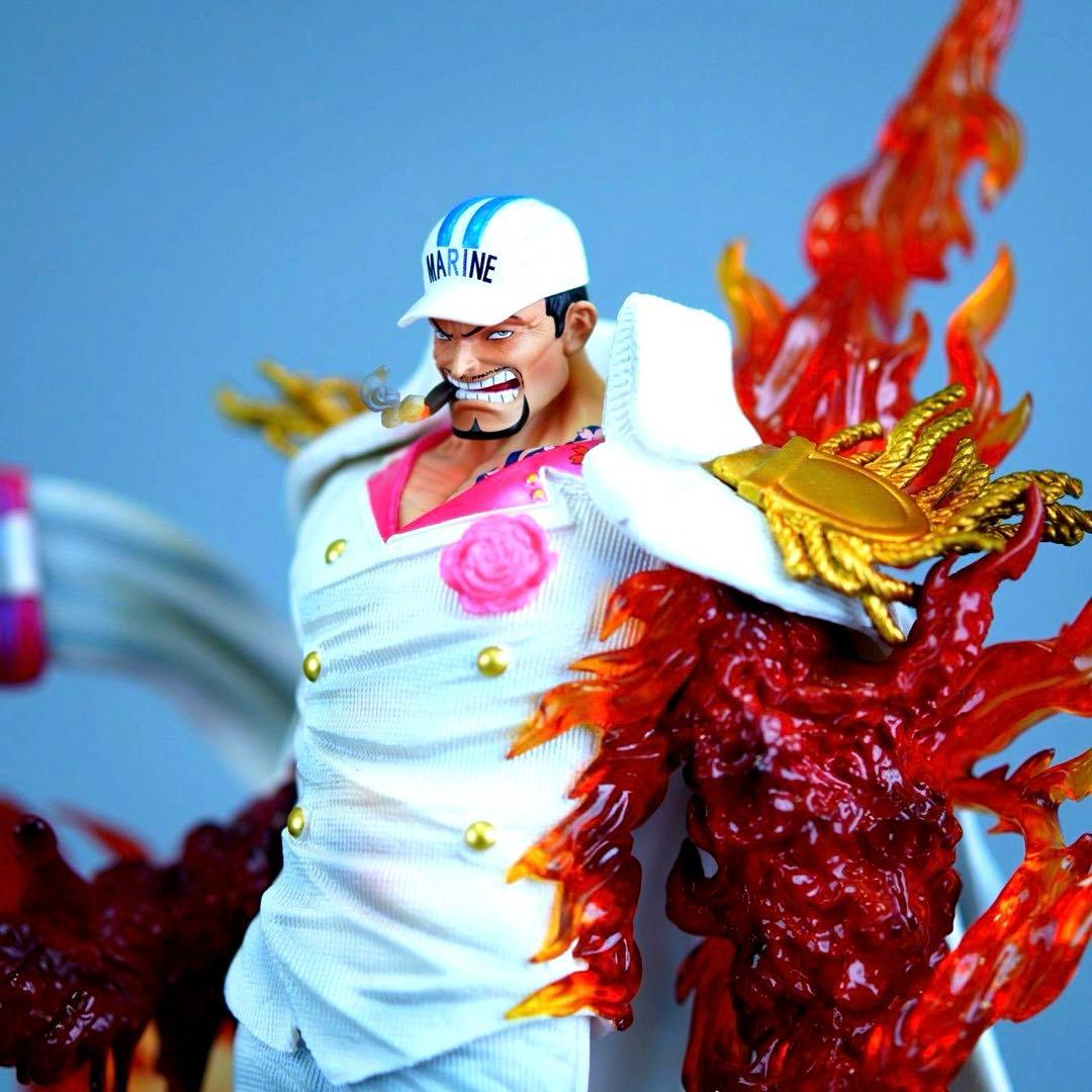 ワンピース　赤犬　サカズキ　白　フィギュア　ガレージキット