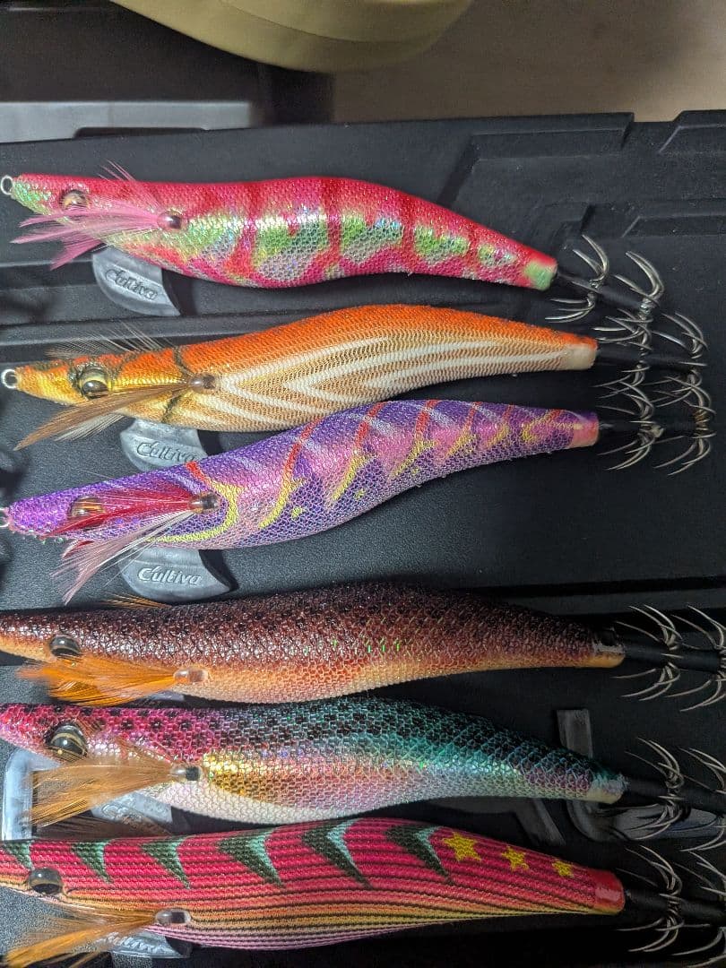 値下げ中 カルティバ パタパタ エギ王 など エギまとめ売り 40本 ケース付